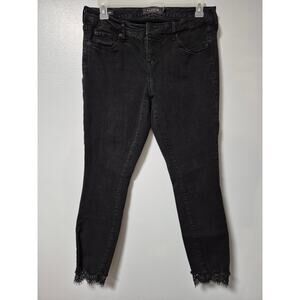 Torrid Premium Lace Ankle Skinny Black Jeans Women's 12T Tall